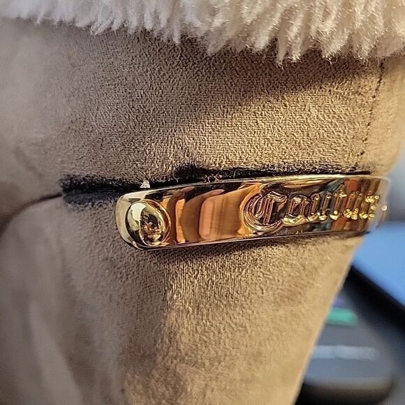 JUICY COUTURE WOMEN"S BUCKLE WEDGE ANKLE BOOTS - Picture 15 of 16